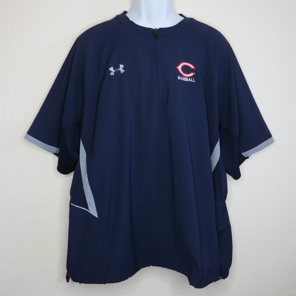 Under Armour* Men's One Shoulder Seam 1/4 Front Zip Pullover Shirt~ Size XL‎